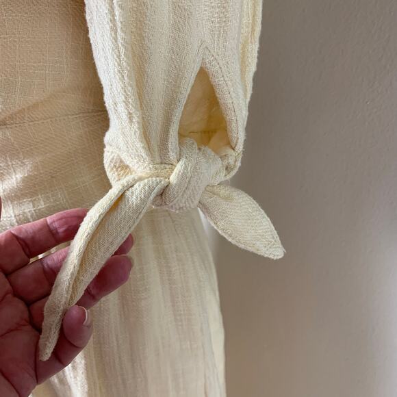 Free People Size S Women's Love Of My Life Midi Dress Butter Yellow Summer - Picture 8 of 11